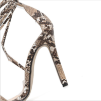 Snake lace-up sandals G-3040 - Thumbnail 2