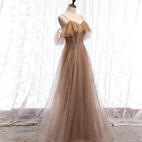 Cute sweet neck tulle long prom dress - Thumbnail 2