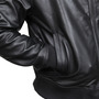 Handmade Men's Quilted Shoulder Rib Design Slim Leather Jacket-2