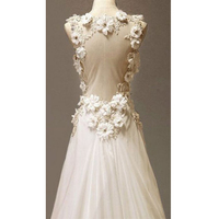 Wedding dresses,bridal gown,v-neck sexy wedding dress,bridal gown with handmade flowers,open back wedding dress,cheap wedding dress,330 - Thumbnail 1