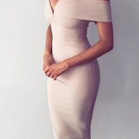 Spaghetti Straps Mermaid Homecoming Dress,Elastic Satin Short Prom Dress,337 - Thumbnail 1