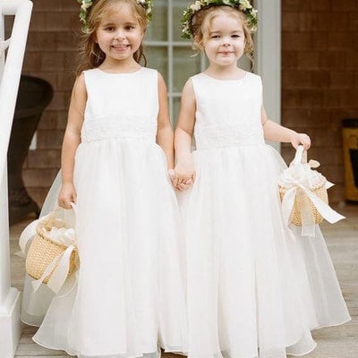 Sweet floor length flower girl dresses for wedding party hn008 - Thumbnail 4