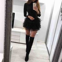 Sexy Long Sleeve Dress - Thumbnail 2