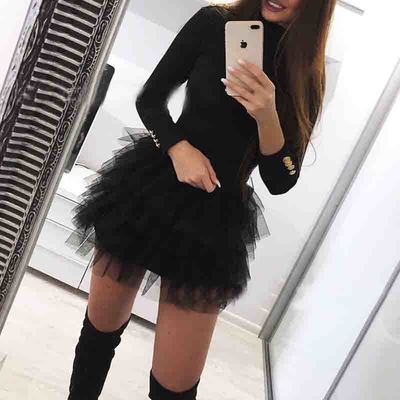 Sexy long sleeve dress - Thumbnail 4