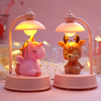 Cute Night Light with Music Decoration Unicorn Night Light - Thumbnail 1