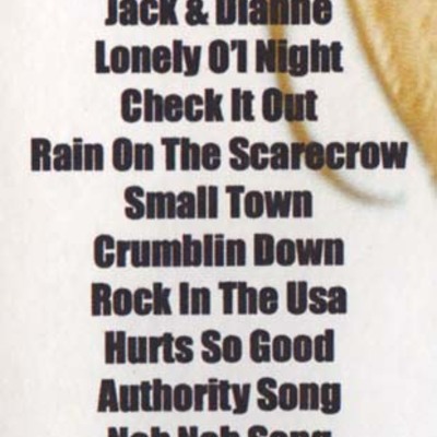 John mellencamp reborn on the 4th of july 1992 dvd