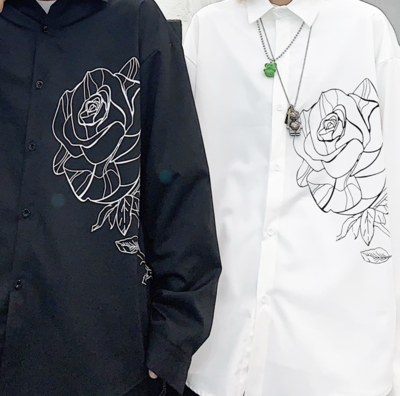 Free Shipping-AESTHETICS ROSE SHIRT