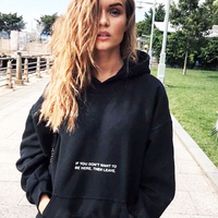 Free Shipping-"IF YOU DON'T WANT TO BE HERE,THEN LEAVE" HOODIE - Thumbnail 1