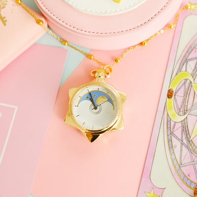 Sailor moon pocket watch necklace