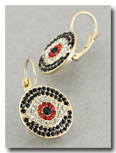 Genuine Swarovski Evil Eye Earrings