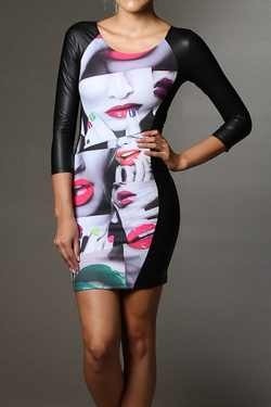 Kisses and lips dress