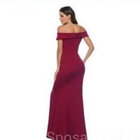 Off the Shouler Mermaid Bridesmaid Dresses for Wedding Party - Thumbnail 1