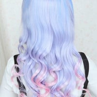 {Free ship}Lolita Pastel Blue Gradient wig SP130067 - Thumbnail 4