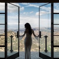 Stunning Mermaid Bohemian Garden Wedding Dresses Sheer Crew Neck Delicate Lace Long Sleeve Bridal Gowns,382 - Thumbnail 3