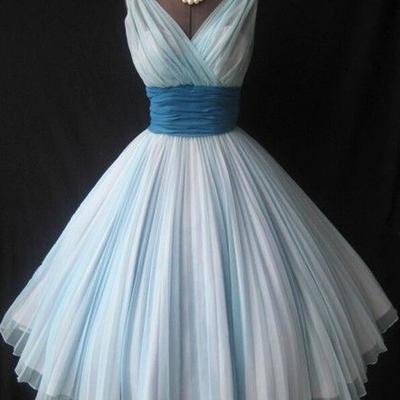 Prom dresses short,1950s retro prom dresses,vestidos de fiesta,bridesmaid formal gowns,light blue prom dresses,tulle prom gowns,404