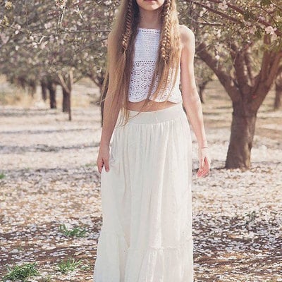 Two piece boho flower girl dresses - Thumbnail 5