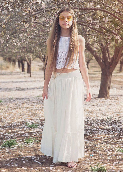 Two Piece Boho Flower Girl Dresses