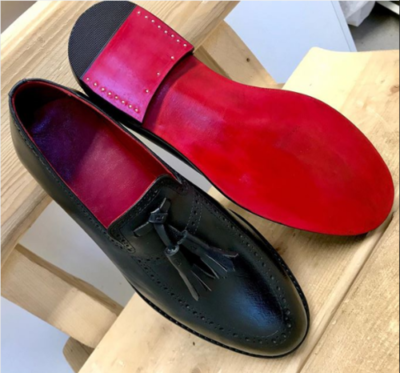 Handmade men black moccasin, dress slip on shoes men, leather shoes for men