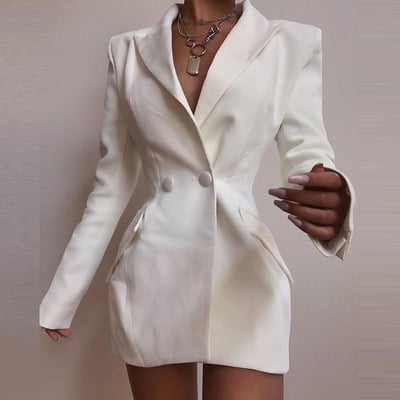 V-neck receive waist dress - Thumbnail 4