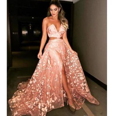 Arabic aso ebi blush pink lace evening dresses sweetheart a-line prom dresses sexy vintage formal party second reception gowns - Thumbnail 4