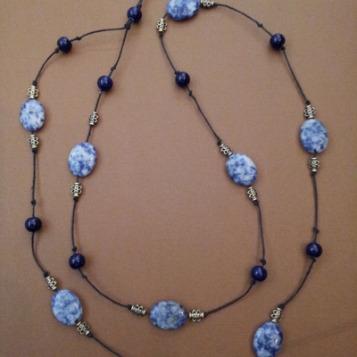 Long beaded necklace