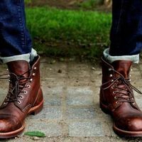 Handmade Men Brown Ankle leather boots, Men leather boots, Ankle boots for mens - Thumbnail 3