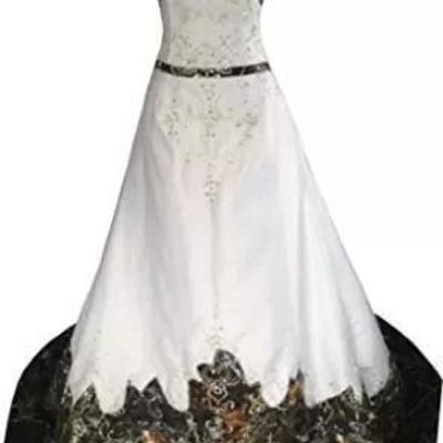 Vintage camo wedding dresses embroidery a line beaded lace-up backless sweetheart court train camo bridal gowns plus size