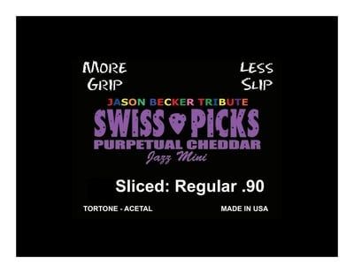 PURPETUAL CHEDDAR JAZZ MINI 12 PICKS SLICED REGULAR .90MM