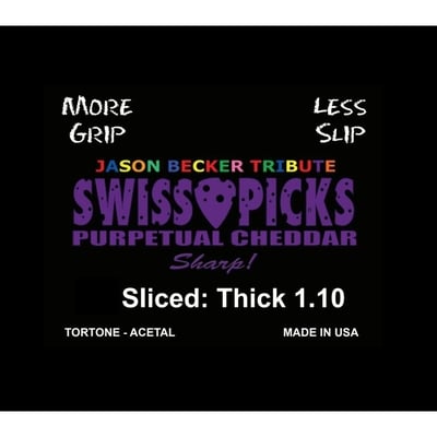 Purpetual cheddar sharp 12 picks sliced thick 1.10mm