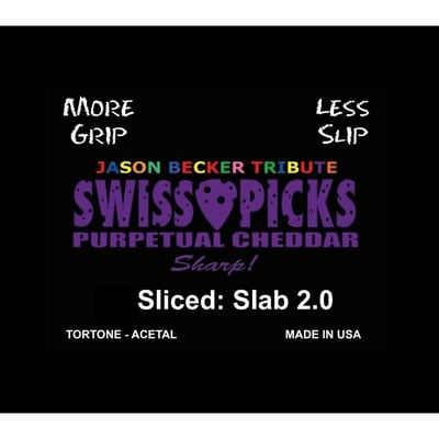 Purpetual cheddar sharp 72 picks sliced slab 2.0mm