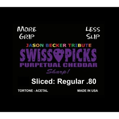 Purpetual cheddar sharp 72 picks sliced regular .80mm