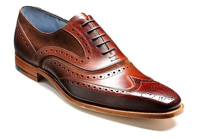 Made To Order Men Oxford Maroon Wing Tip Brogue Toe Suede Leather Lace Up Shoes