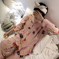 Sweet Cute Sailor Moon Luna Cat Pajamas - Thumbnail 1