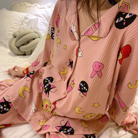 Sweet Cute Sailor Moon Luna Cat Pajamas - Thumbnail 2