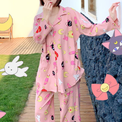 Sweet cute sailor moon luna cat pajamas