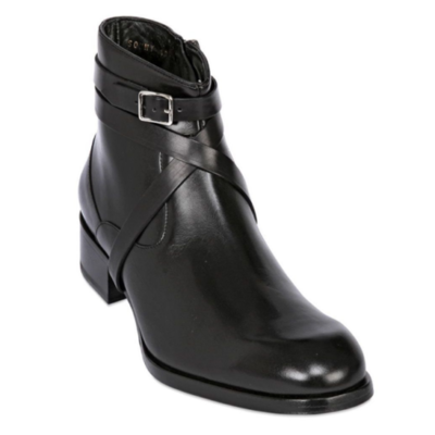 Men's buckle jodhpurs ankle boots genuine leather handmade jodhpurs leather boot - Thumbnail 5