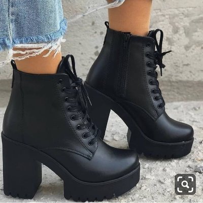 Winter black new martin boots women plus velvet boots thick heel high heel women's shoes short boots hot f6752