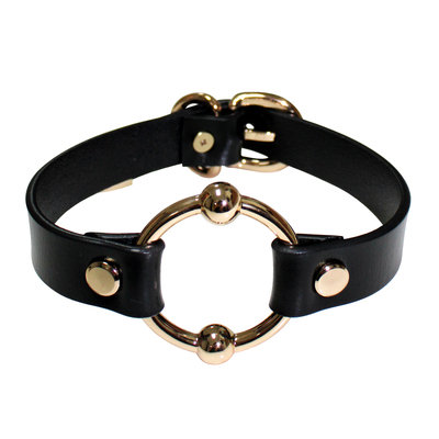 Anise choker ( black + gold )