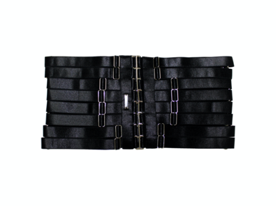 Yeha Waist Cincher ( Black + Silver )