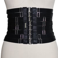 Yeha Waist Cincher ( Black + Silver ) - Thumbnail 1