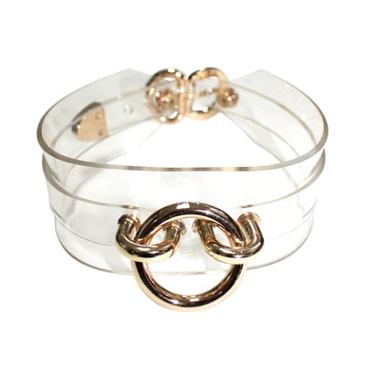 Oh choker ( clear + gold )