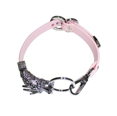 Lóng Choker ( Pink + Silver )