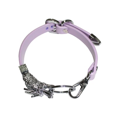 Lóng choker ( lilac+ silver )