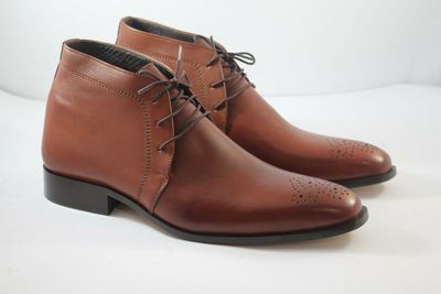 Handmade Men Chukka Boot Tan Chukka Boot for Fashion Formal Dressing Boot