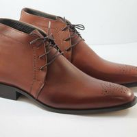 Handmade Men Chukka Boot Tan Chukka Boot for Fashion Formal Dressing Boot - Thumbnail 4