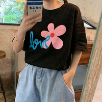 Love Flower Print Tee - Thumbnail 4