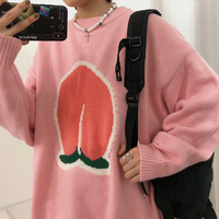 Peach Pastel Pink Jumper Sweater - Thumbnail 1