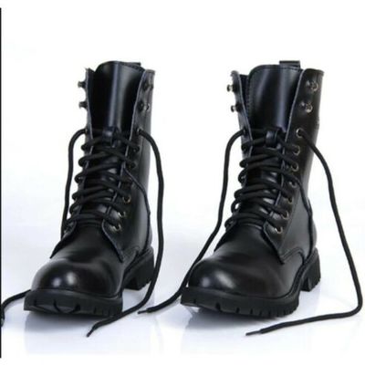 Rider boots for mens, men biker leather boots, military boots - Thumbnail 5