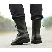 Rider Boots for Mens, Men Biker Leather Boots, Military Boots - Thumbnail 2
