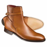 Handmade mens fashion jodhpur ankle boots,Men Tan ankle high jodhpur boots - Thumbnail 1